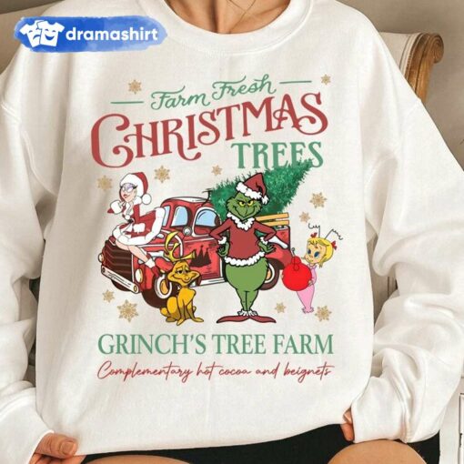 Farm Fresh Christmas Trees Grinch’s Tree Farm Whoville Sweatshirt