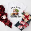 Farm Fresh Christmas Trees Pine Spruce Fir Cedar Xmas Truck Sweatshirt