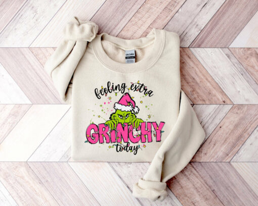 Feeling Extra Grinchy Today Cute Lovely Sweatshirt