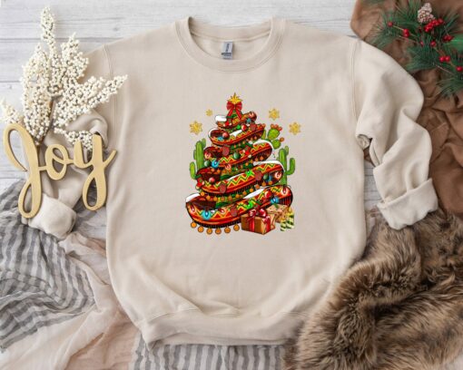 Feliz Navidad Matching Christmas Lights Sweatshirt