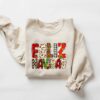 Feliz Navidad Merry Christmas Sweatshirt Unique Xmas Gift