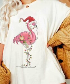 Flamingo Christmas Lights T-Shirt