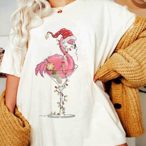 Flamingo Christmas Lights T-Shirt