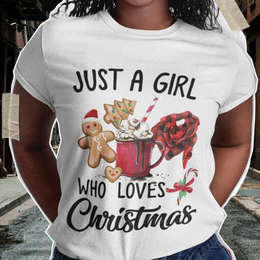 Food Just A Girl Who Loves Christmas T-shirt