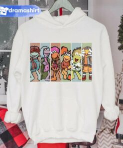 Fraggle Rock Character Panels Christmas Hoodie