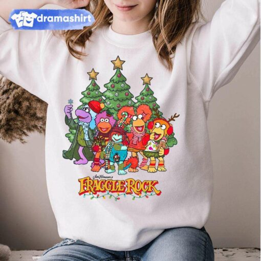 Fraggle Rock Character Panels Christmas T-Shirt