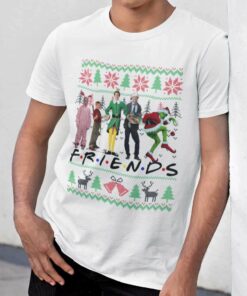 Friends Ralphie Kevin Elf Clark Griswold Grinch Christmas White Tee