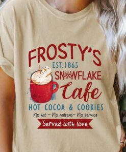 Frosty’s Snowflake Cafe Christmas T-Shirt