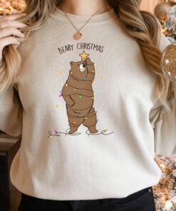 Funny Beary Christmas Sweatshirt Lovely Unique Xmas Gift
