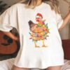 Funny Christmas Lights Chicken T-Shirt