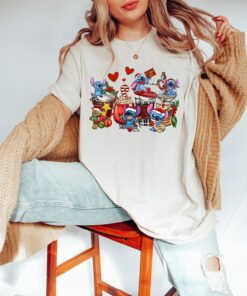 Funny Disneyworld Cute Stitch Christmas Coffee Sweatshirt Lovely Unique Xmas Gift