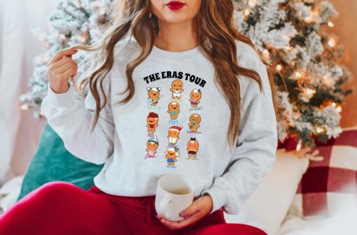 Funny Gingerbread Cookies Eras Tour Christmas Sweatshirt