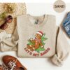 Funny Gingerbread Man Let’s Get Baked Christmas Sweatshirt Lovely Unique Xmas Gift