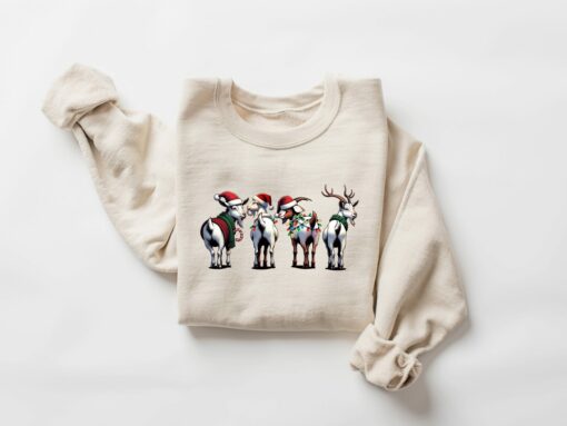 Funny Goat Christmas Sweatshirt