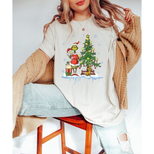 Funny Grinchmas Christmas Tree Sweatshirt Lovely Unique Xmas Gift