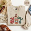 Funny Joy Pug Dog Christmas Cute Winter Holiday Sweatshirt Lovely Unique Xmas Gift