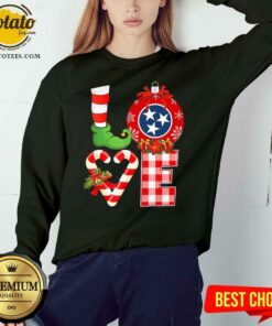 Funny Love Flag Of Tennessee State Christmas Shirt 4