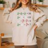 Funny Math Teacher Christmas Tree Snowflake Sweatshirt