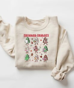 Funny Physical Therapy Cake Tree Christmas Sweatshirt Funny Physical Therapy Cake Tree Christmas Sweatshirt