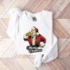 Funny Santa Claus Drinking Beer Sweatshirt Sweatshirt Lovely Unique Xmas Gift