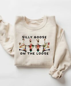 Funny Silly Goose On The Loose Bumps Christmas Sweatshirt