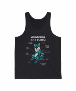 Furry Black and Blue – Tank Top