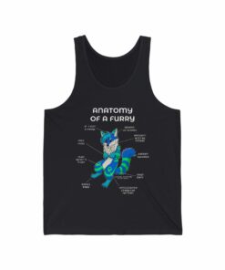 Furry Blue and Green – Tank Top