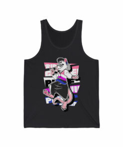 Genderfluid Pride Frankie Opossum – Tank Top
