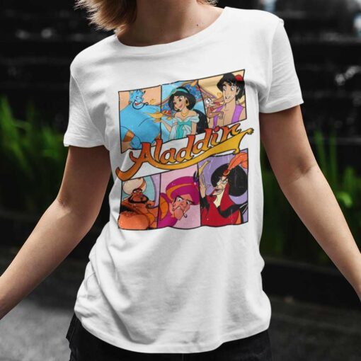 Genie Jasmine Aladdin Abu Razoul Achmed Jafar T-shirt Aladdin and the King of Thieves