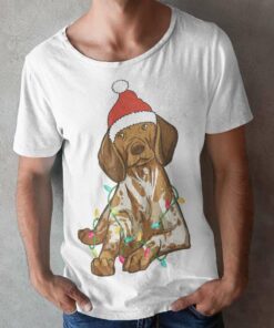 German Shorthaired Pointer Christmas Light T-Shirt