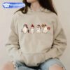 Ghosts Cute Santa Hat Christmas Hoodie