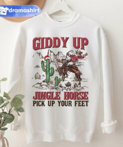 Giddy Up Jingle Horse Christmas T-Shirt