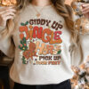 Giddy Up Jingle Horse Pick Up Your Feet For Cowboy Christmas Sweatshirt