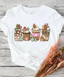 Gingerbread Christmas Coffee Lover T-Shirt