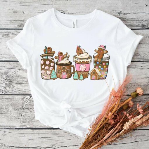 Gingerbread Christmas Coffee Lover T-Shirt