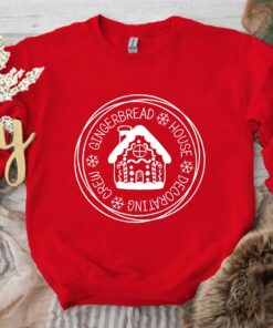 Gingerbread House Decorating Crew Candy Cane Sweatshirt