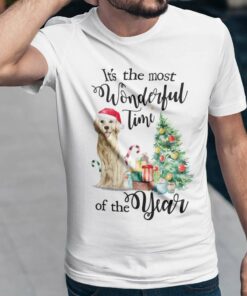 Golden Dog It’S The Most Wonderful Time Of The Year Christmas T-shirt