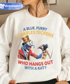 Gonzo Charles Dickens & Rizzo The Rat Sweatshirt The Muppet Christmas Carol
