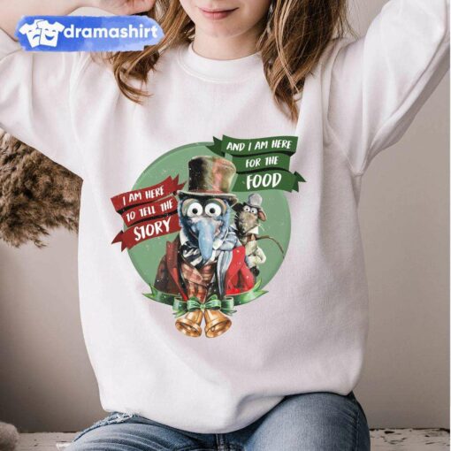 Gonzo and Rizzo I Am Here To Tell The Story and Food Sweatshirt The Muppet Christmas Carol