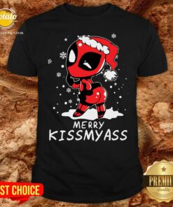 Good Santa Deadpool Merry Kiss My Ass Christmas Shirt