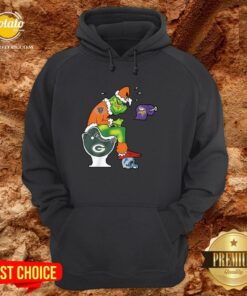 Good The Grinch Chicago Bears Shit On Toilet Green Bay Packers And Other Teams Christmas Shirt 5