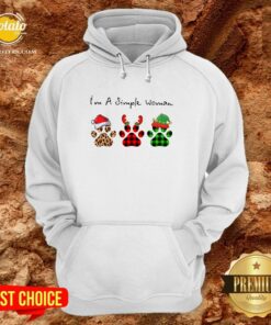Great Plaid Paw Santa I’m A Simple Woman Christmas Shirt 4 Great Plaid Paw Santa I'm A Simple Woman Christmas Shirt 5