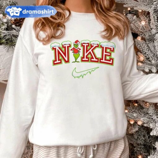 Grinch Nike Christmas Snow Sweatshirt