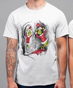 Grinch Saint Nick Christmas T-Shirt