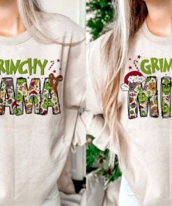 Grinchy MaMa Cute Humor Green Christmas Sweatshirt Lovely Unique Xmas Gift Grinchy MaMa Cute Humor Green Christmas Sweatshirt Lovely Unique Xmas Gift