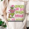 Grinchy On The Inside Bougie On The Outside Christmas Sweatshirt Lovely Unique Xmas Gift