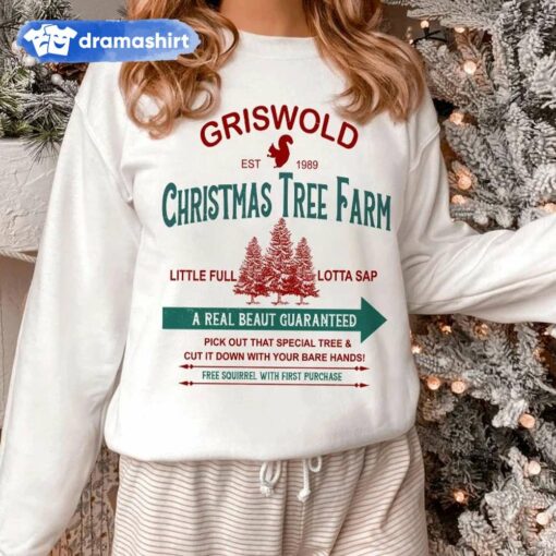 Griswold EST 1989 Christmas Tree Farm Sweatshirt