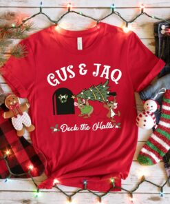 Gus And Jaq Mouse Deck The Halls Cinderella Christmas Disneyland Xmas Couple Matching Sweatshirt