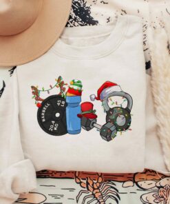 Gym Fitness Christmas Sweatshirt Xmas Workout Gift
