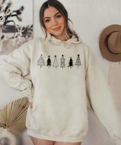 Hand Draw Christmas Tree Sweatshirt